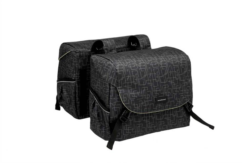 Dubbele-Fietstas-New-Looxs-Mondi-Joy-Double-38-Liter-Ivy-Black Dubbele-Fietstas-New-Looxs-Mondi-Joy-Double-38-Liter-Ivy-Black